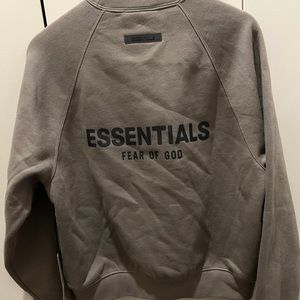 Fear of God Essentials Crewneck Pullover in Taupe SS21 sz XXS - New with Tags